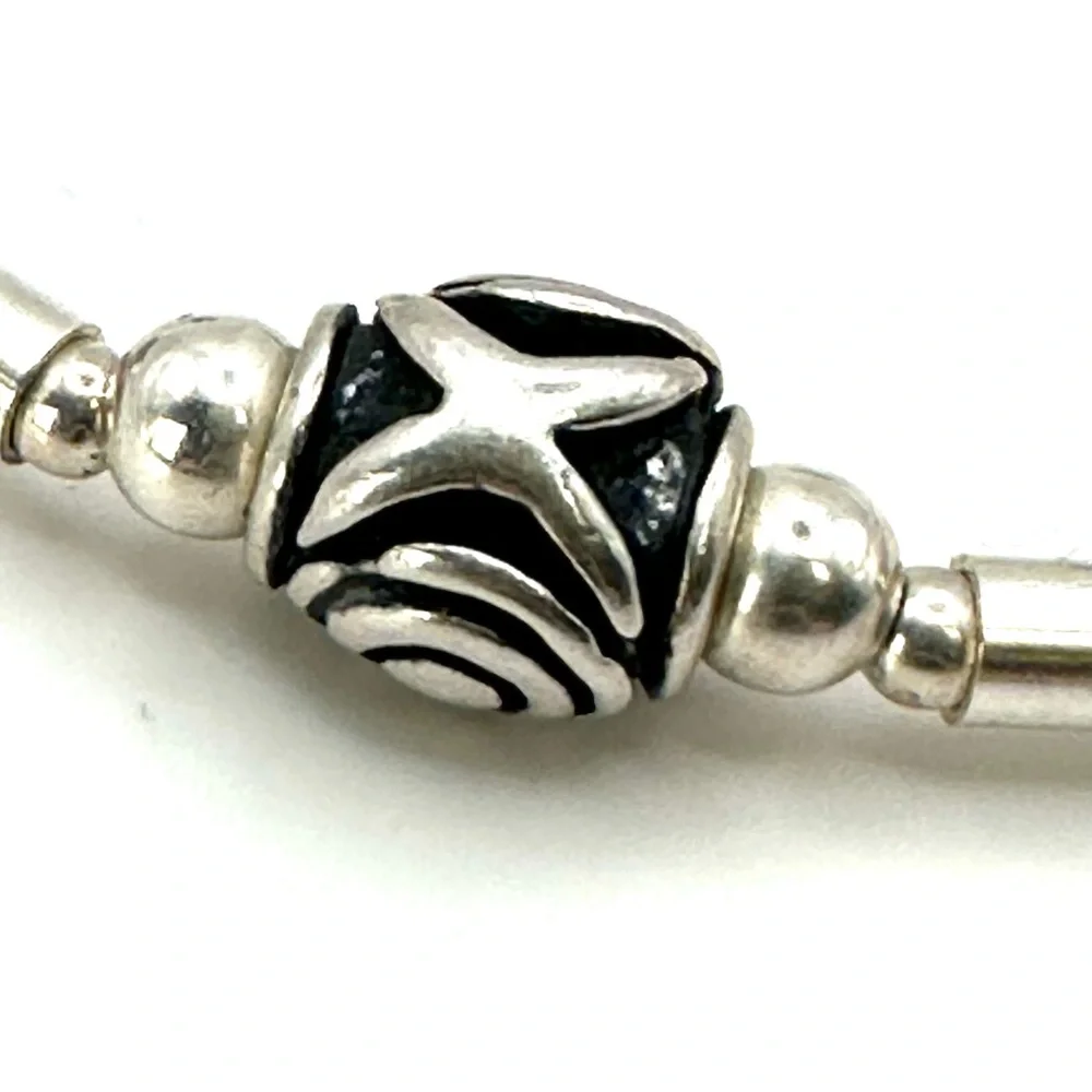 Silpada Retired B1913 Sterling Silver “Hope, Joy, Dream” Bead Bracelet